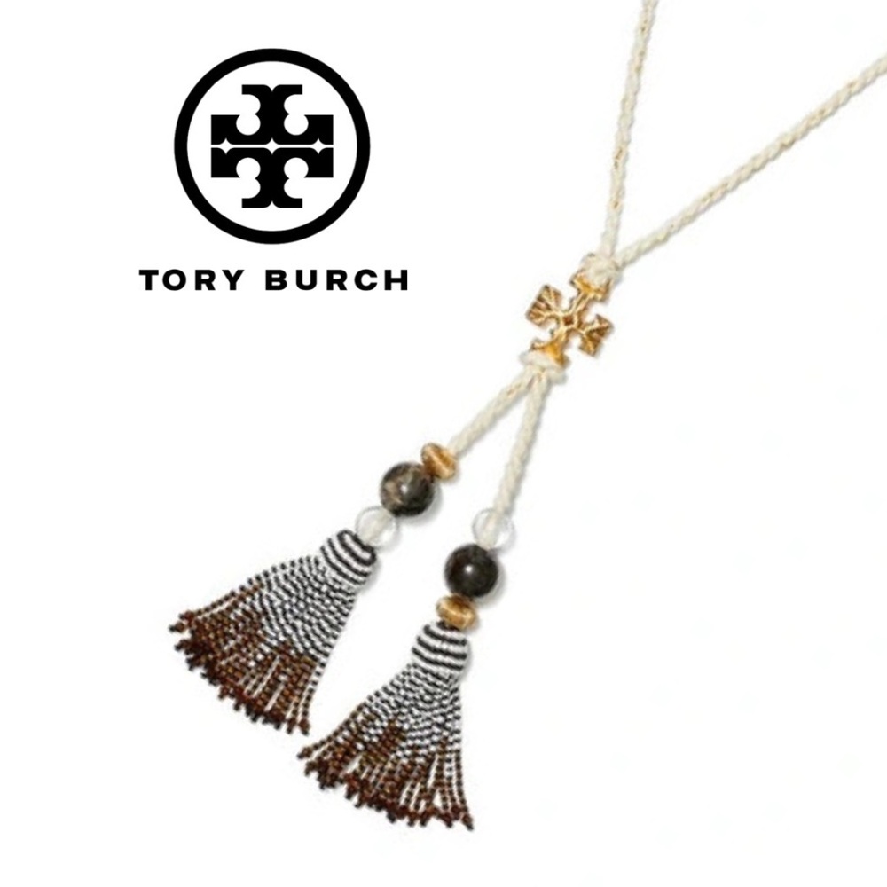 Tory Burch Roxanne Tasseled Rope Necklace